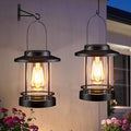 Hanging Solar Lanterns Outdoor Waterproof – 2 Pack Decorative Solar Lights for Outside, Patio, Porch, Yard, Balcony, Table – Hanging Outdoor Lantern Garden Gifts for Women,Mom-Ruum Studio Home