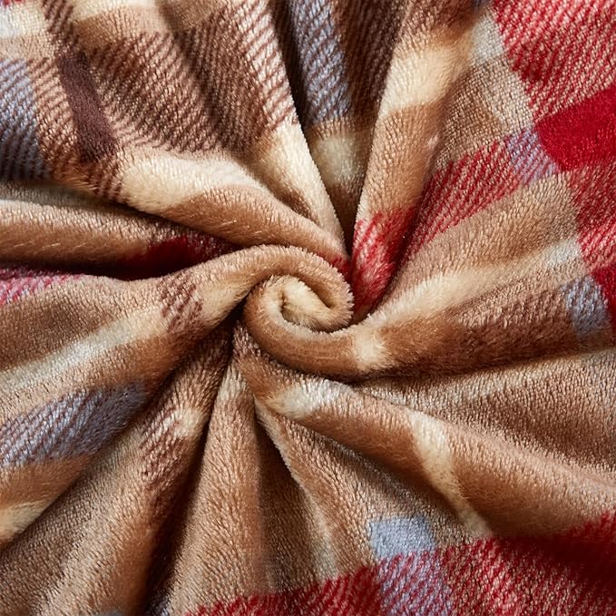 MERRYLIFE Throw Blanket Plaid| Ultra-Plush Soft Colorful | Decorative Couch Travel Love Urban Throw Blanket(40" 50", Love Urban)-Ruum Studio Home