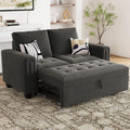 Belffin Modular Sectional Sleeper Sofa with Pull Out Couch Bed Modular Sleeper Loveseat Sectional Sofa Velvet Fabric for Living Room Apartment Grey-Ruum Studio Home