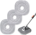 9 Inch Square Microfiber Mop Pad Refill Compatible with True & Tidy Mop System and Most 9 Inch Square Spin Mops - Thickened Washable & Reusable Mop Replacement Pad for Wet Dry Mopping(3 Pack)-Ruum Studio Home