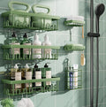 Veken Rustproof & Waterproof Shower Caddy 6-Pack, No Drilling Adhesive Shelves Rack with Soap Holder, Large Capacity Bathroom Organizers and Storage, Wall-Mounted Kitchen & Home Decor-Ruum Studio Home