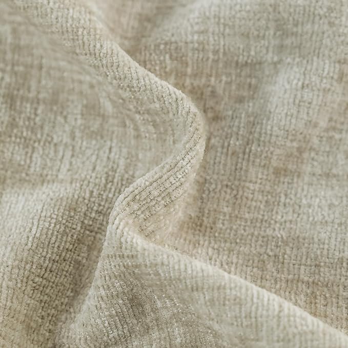 CaliTime Throw Pillow Covers Decorative 26 X 26 Inches Pack of 2 Cozy Chenille Cushion Cases for Couch Sofa Bed Living Room Home Light Taupe-Ruum Studio Home