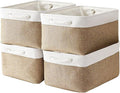 Storage Basket Fabric Sturdy Canvas Storage Bins Organizer with Handles for Clothes and Storage Foldable Storage Boxes Cubes-Ruum Studio Home
