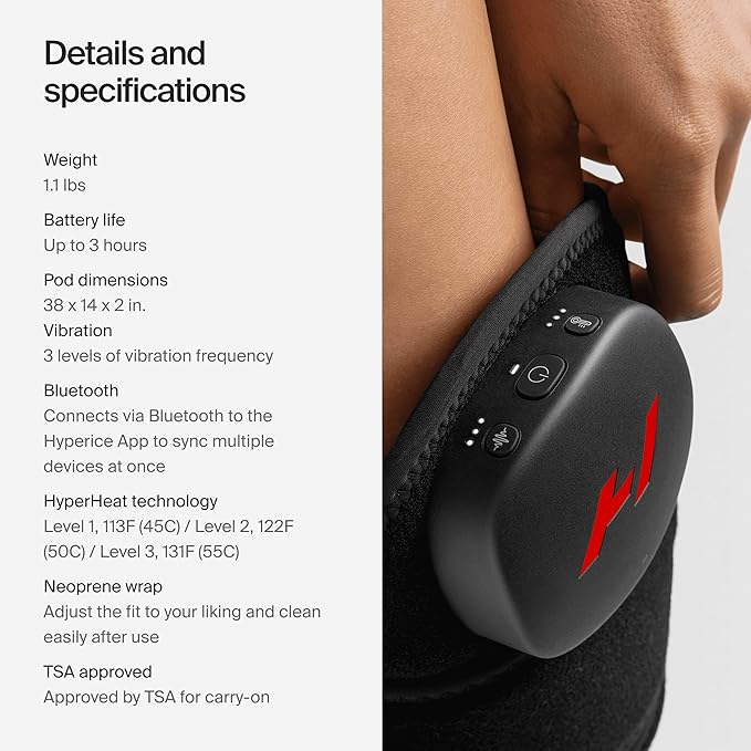Hyperice Venom 2 - Advanced Heat + Vibration Wrap (Leg) - FSA or HSA Approved-Ruum Studio Home