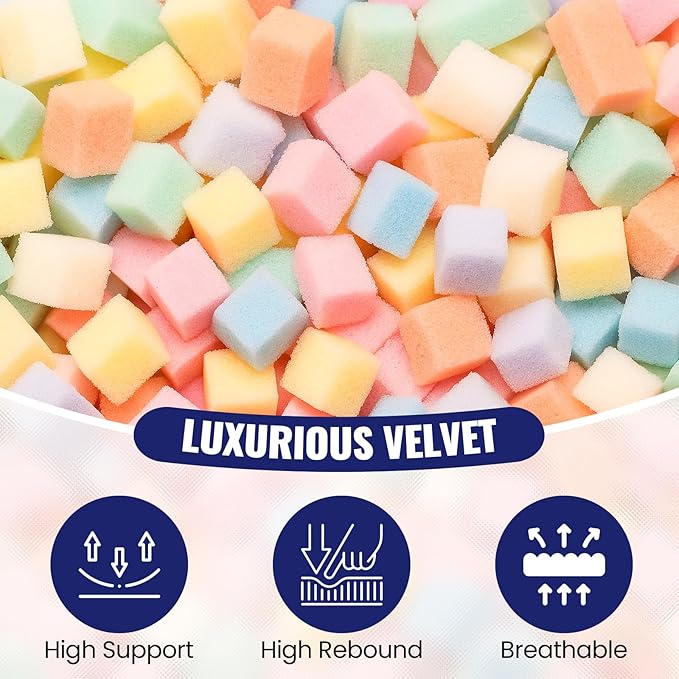 4FT Bean Bag Chair: Bean Bag with Velvet Cover, Fluffy and Comfy Bean Bag Chairs for Adults and Kids, Bean Bag Sofa Filled with High-Density Sponge for Gaming (Blue)-Ruum Studio Home