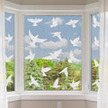 9 Sheets Bird Window Clings, Protect and Save Bird Strikes Window Stickers, Glass Door Stickers Decals, Stop Birds Flying into Windows Accessories Home Decorations-Ruum Studio Home