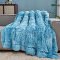 GONAAP Fuzzy Faux Fur Throw Blanket Tie-dye Ocean Blue Super Soft Cozy Plush Fuzzy Shaggy Blanket for Couch Sofa Bed (Tie-dye Ocean Blue, Throw(50"x60"))-Ruum Studio Home