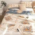 100% Cotton Throw Blankets for Couch Bed Chair Sofa,Cotton Quilt Throw Woven Boho Bed Blankets,Versatile Knit Woven Super Soft Decorative Blanket for Women,80''Wx 90''L-Ruum Studio Home