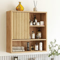 Bathroom Wall Cabinet Above Toilet Storage，Wall Mounted Storage with Adjustable Shelves, Space-Saving Modern Design for Bathroom & Laundry Room, Kitchen, Dining Room, Living Room-Ruum Studio Home