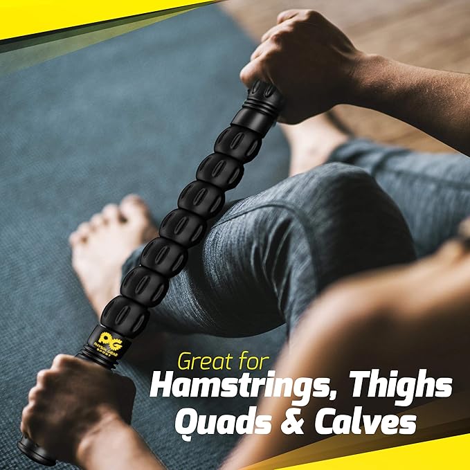 Physix Gear Roller Stick - Muscle Roller Massage Stick for Legs, The Stick Massage Roller for Deep Tissue Massaging Stick for Athletes, Physical Therapy Muscle Roller, Recovery Stick Roller-Ruum Studio Home