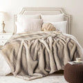 BATTILO HOME Luxury Fluffy Faux Fur Throw Blanket, Cozy Warm Fur Blanket for Couch Sofa, Plush Fuzzy Fur Throws with Long Pile & Brushed Tips, 60"x80"-Ruum Studio Home