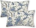 CXMEIFLY Spring Floral Birds Pillow Covers 12 x 20 Inch Set of 2 for Chinoiserie Flowers Decor Throw Pillows Blue and White Plant Outdoor Decorative Cushion Cases for Couch Bed Decorations-Ruum Studio Home