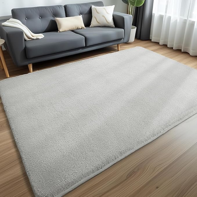Sour Lemon 5x7 Area Rugs for Living Room, Soft Large Area Rug Fluffy Rugs for Bedroom，Machine Washable Area Rug Non Slip Carpet Rug for Living Room Playroom Kids Room Home Decor-Ruum Studio Home