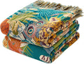 MSGKV Throw Blanket for Couch Bed Cotton Muslin Breathable Leopard Animals Twin Size Blanket 60"x80" for All Seasons Lightweight Farmhouse Blankets-Ruum Studio Home