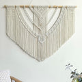 Achart Macrame Wall Hanging Large- Boho Wall Decor- large wall art- Wall Decor Living Room- Macrame Tapestry Boho Decor for Bedroom (Beige-O)-Ruum Studio Home