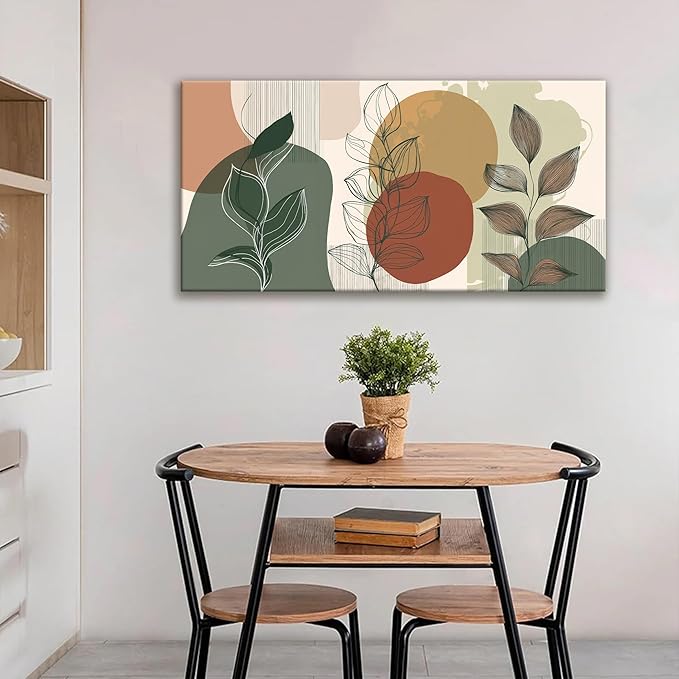 Tsomzxng Abstract Boho Wall Art Century Modern Canvas Art Wall Decor Artwork Abstract Wall Decor Modern Minimalist Canvas Painting Prints Wall Picture For Bedroom Bathroom Office Wall Artwork 20"X40"-Ruum Studio Home