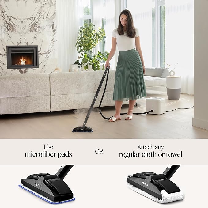 Dupray Neat Steam Cleaner with 20-piece Accesory Kit. For Multipurpose steam Cleaning Hardwood, Tile, Laminate and Sealed Floors, Couch, Furniture and more. *Kills 99.9% of Bacteria and Viruses-Ruum Studio Home