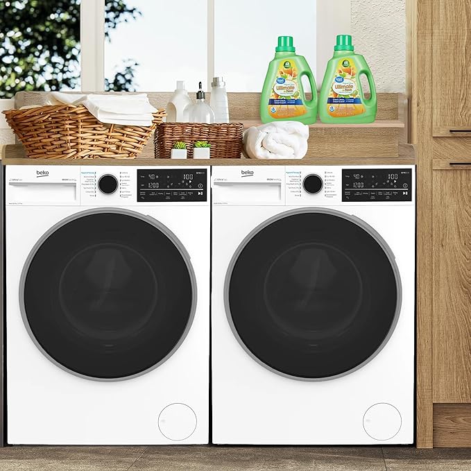 Royxen Laundry Countertop with 2-Tier Shelf Universal Fit, Washer and Dryer Countertop with Storage Space, Shelf Height 11.5 Inches, White Oak-Ruum Studio Home