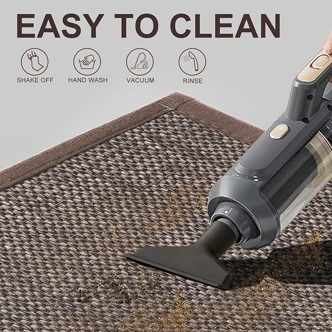 LEKEEPGO Door Mat 36"x59", Non Slip Door Mat Indoor Entrance, Rubber Backing Front Indoor Door Mats Washable Absorbent Low-Profile Doormat Entryway Entry Resist Dirt Inside Door Mats, Brown-Ruum Studio Home