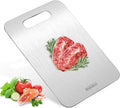 Stron- Dura Cutting Board - 304 Food Grade Stainless Steel Cutting Boards for Kitchen- for cutting Meat, Fruit, Vegetables, Outdoor or Indoor 11.5" X 8" (1, Small)-Ruum Studio Home
