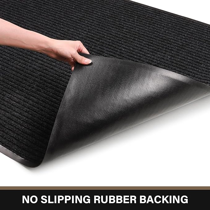 Large Front Door Mat, 60" x 36" Durable Front Doormat, Heavy Duty Large Welcome Door Matt for Home Entrance, No Slip Rubber Low Profile Door Mats for High Traffic Area-Ruum Studio Home