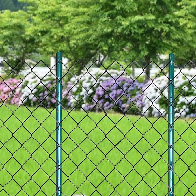 ARIFARO Fence Posts 7 Feet Sturdy Duty Metal Fence Post, Pack of 10, No Dig Garden U Post for Wire Fencing Steel Poles for Yard, Outdoor Wire-Ruum Studio Home