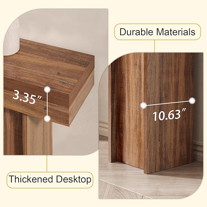 55Inch Farmhouse Console Table,Wooden Rectangular Sofa Table Behind The Couch,Entryway Console Table with Storage for Living Room, Hallway,Entrance (Light Brown)-Ruum Studio Home