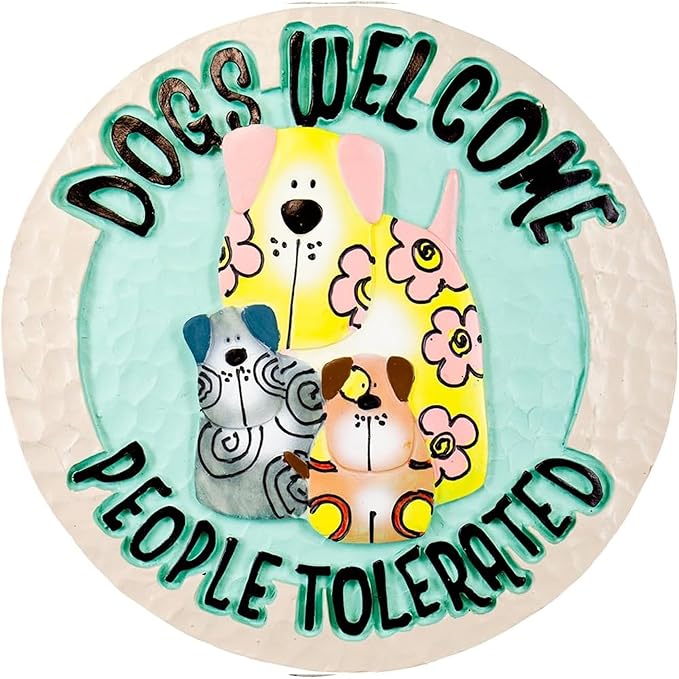 Spoontiques Dogs Welcome Stepping Stone-Ruum Studio Home