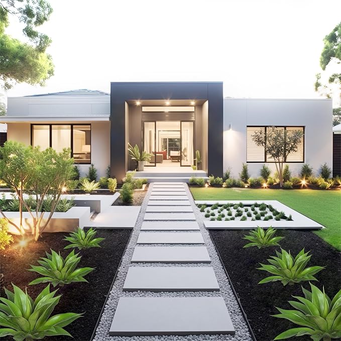 Artificial Agave Plants,Large UV Resistant Fake Agave Planters for Indoor and Outdoor Decorating Artificial Plants for Outdoors Fake Plants (2Pack, 18"-Ruum Studio Home