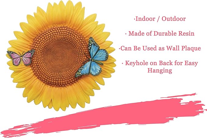 Spoontiques - Garden Décor - Sunflower Stepping Stone - Decorative Stone for Garden-Ruum Studio Home