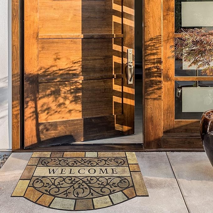 Durable Welcome Door Mats, 24"x36" Heavy-Duty Large Outdoor Mat for Front Door with Non-Slip Rubber Backing for Outside Entry, Garage, Patio, High Traffic Area-Ruum Studio Home
