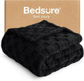 Bedsure GentleSoft Black Throw Blanket for Couch - Super Soft Cozy Blankets Gifts for Women Men Girls, Cute Small Fleece Throws for Bedroom Home Decor, 50x70 Inches-Ruum Studio Home
