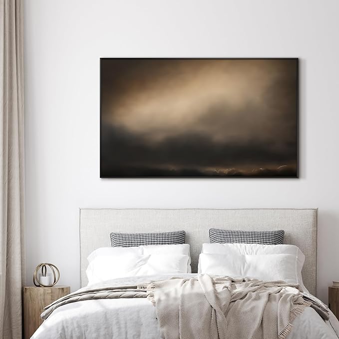 SIGNWIN 30"x60" Extra Large Framed Wall Art Golden Sunset Cloud, Moody Sky Scene for Home Living Room Bedroom Decor (Frame Assembly Required)-Ruum Studio Home