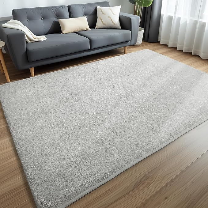 Sour Lemon 9x12 Area Rugs for Living Room, Soft Large Area Rug Fluffy Rugs for Bedroom，Machine Washable Area Rug Non Slip Carpet Rug for Living Room Playroom Kids Room Home Decor-Ruum Studio Home