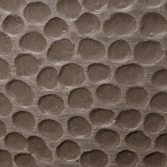 LA JOLIE MUSE Hanging Planters for Outdoor Plants, Large Outdoor Hanging Planters with Drain Holes Ash Brown, Honeycomb (13.2 Inch, Set of 2)-Ruum Studio Home
