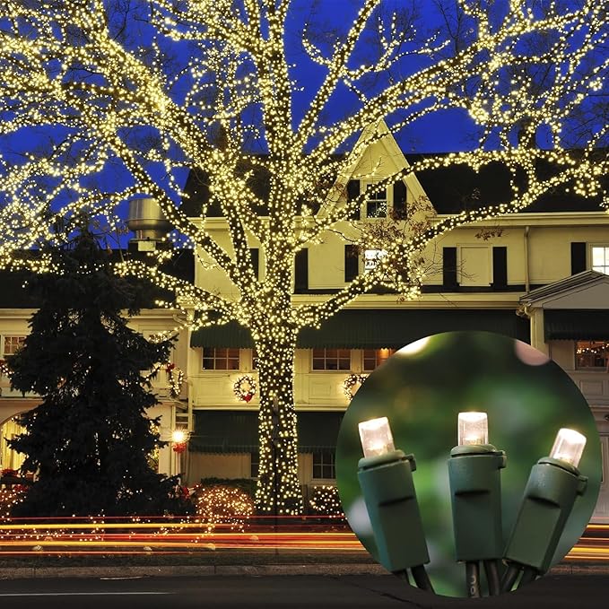 60 LED Warm White String Light - LED Christmas Lights, Mini led Lights for Indoor Outdoor Home Holiday Party Wedding Independence Day Decoration-Ruum Studio Home