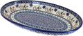 Blue Rose Polish Pottery Noel Nights Oval Platter-Ruum Studio Home