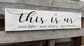This is Us Sign, Our Life Our Story Our Home Sign, Farmhouse Family Wooden Wall Decor for Living Room Bedroom (This is Us) 6x16 Inch-Ruum Studio Home