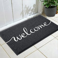 Door Mat, Welcome Mats Outdoor, Front Door Mat for Outside Entry, Doormat Outdoor/Indoor Entrance, Front Door Rugs for Entryway Indoor, for Entryway, High Traffic Areas (32"x20", Black)-Ruum Studio Home