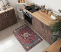 Keen Home Design 2x3 Rug - Machine Washable Entry Rug with Non-Slip Backing, Ideal for Enteryway, Kitchen, Bathroom, Laundry Room - Vintage, Easy Clean, Durable, Low Pile Rug - (2' x 3')-Ruum Studio Home