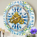 The Gears Clock Wall Clock Italy Collection with Moving Gears (Ravello, 24 inch Round)-Ruum Studio Home
