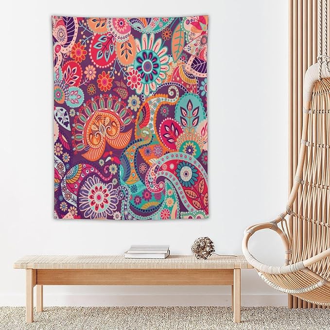 ICMOLYYENLO Palm Leaf Tapestry Wall Hanging, Tropical Leaves Plant Jungle Green Hawaiian Art Home Decor for Guest Bedroom Living Room Dormitory 60x80 Inch-Ruum Studio Home
