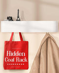 OLEEK Wall Mounted Coat Rack with Shelf - Wall entryway Shelf with Hooks - entryway Hooks - Modern Coat Rack - Wooden Mount for Home Decor - Jacket Hanger-Ruum Studio Home