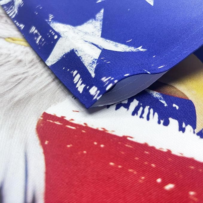 TOPFLAGS Garden Flag Stand with American Garden Flags Patriotic Stars and Eagle Yard Flag 12x18 Inch Holder Pole Stake Double Side for Outside with Clips and Stopper for Memorial Day 4 th of July-Ruum Studio Home