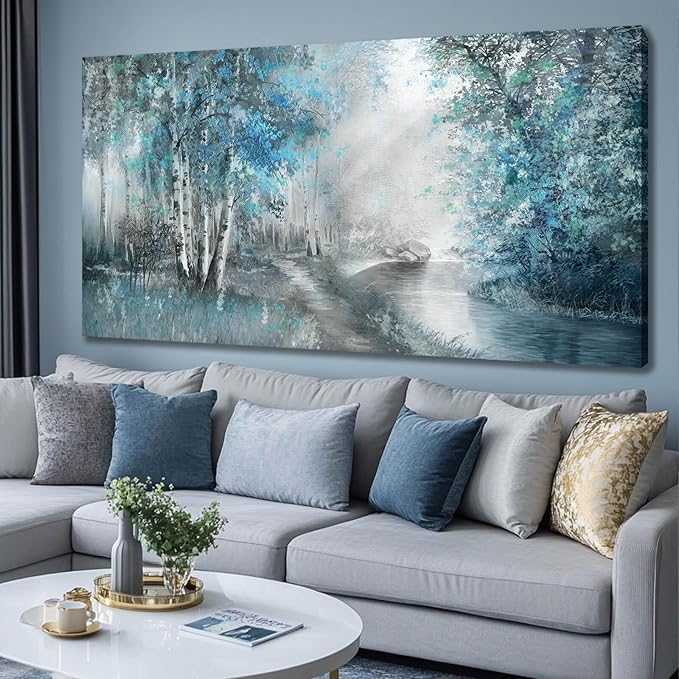 SOUGUAN Forest Pictures for Wall Canvas Art 30"x60" Plant Wall Decor Tree Artwork Painting Natural Decorations for Dining Room, Bedroom, Home Office, Kitchen-Ruum Studio Home