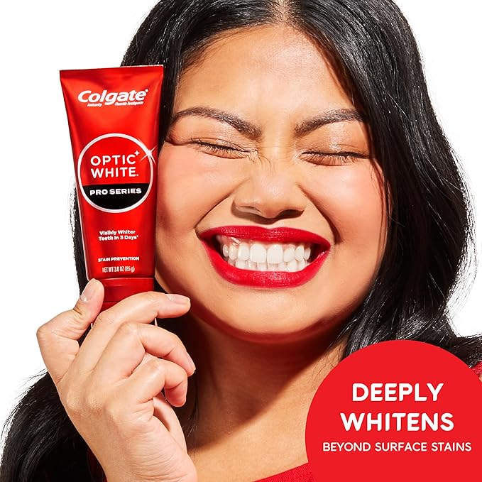 Colgate Optic White Overnight Teeth Whitening Pen and Whitening Toothpaste Kit, Includes 0.08 fl oz Teeth Whitener Pen with 21 Nightly Treatments Plus a 3.0 fl oz Enamel Safe Whitening Toothpaste-Ruum Studio Home