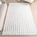 nuLOOM 5' x 8' Cozy Plush SuperiorWash Area Rug, Machine Washable, Non-Slip, Soft Fluffy Shag Carpet for Living Room Bedroom Kids Room Nursery Home Decor, Jeni White-Ruum Studio Home