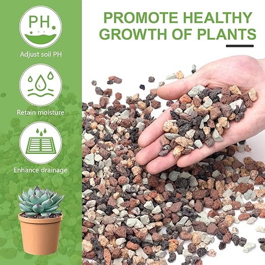 5lbs Small Rocks for Terrarium, Planters Drainage, 1/5 Inch Lava Rock for Bonsai Tree, Decorative Gravel for Succulents, Bamboo, Cactus, Mixed Color-Ruum Studio Home