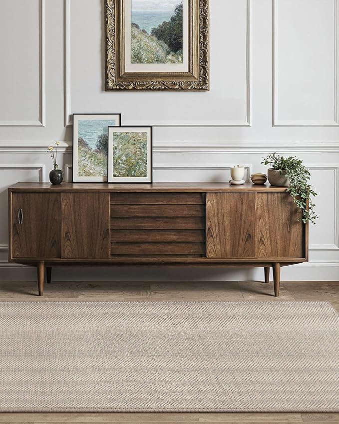 Color&Geometry Door Mat 3'x10' Runner Rug with Rubber Backing, Non Slip Washable Hallway Rug, Carpet Runners for Hallway Living Room Bedroom, Beige (Rolled-up NO Creases)-Ruum Studio Home