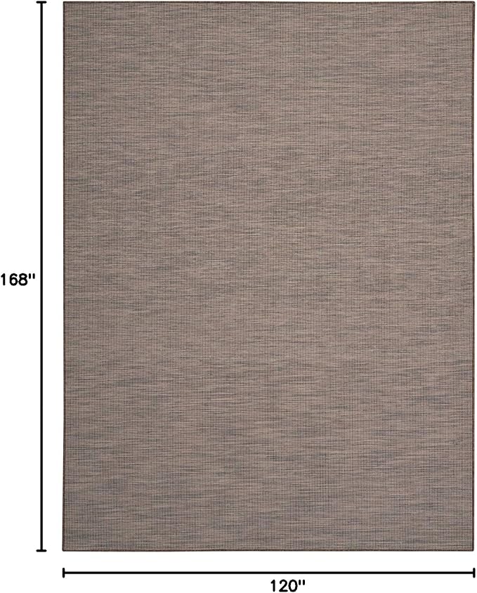 Nourison Positano Indoor/Outdoor Natural 10' x 14' Area Rug, Easy Cleaning, Non Shedding, Bed Room, Living Room, Dining Room, Backyard, Deck, Patio (10x14)-Ruum Studio Home